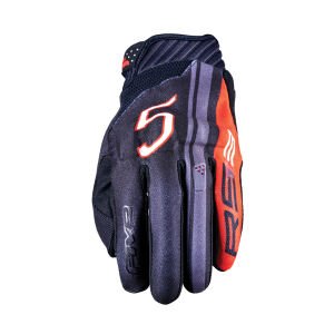Five RFX Sport Airflow Motosiklet Eldiveni Siyah Kırmızı Grafik - 3XL / 13