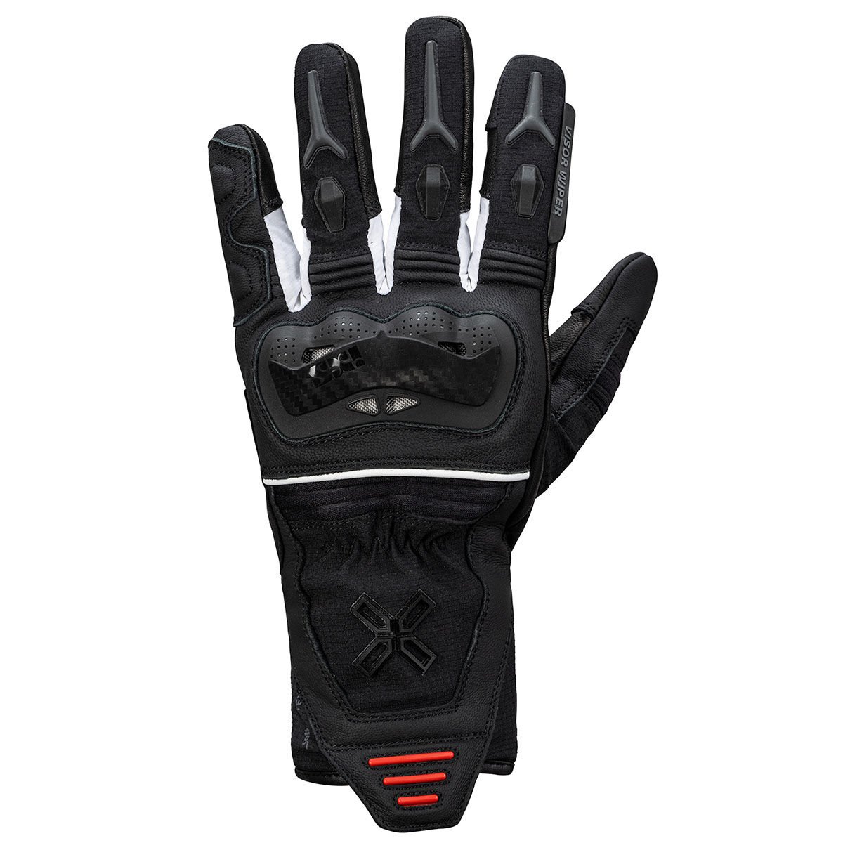 IXS Rapid-STX 1.0 Su Geçirmez Motosiklet Eldiveni Siyah / Beyaz - M - Kadın