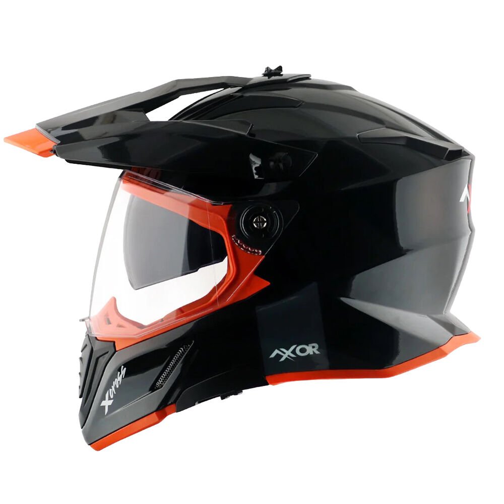 Axor X-Cross Kapalı Kask Siyah / Turuncu - S