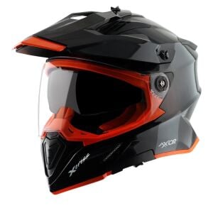 Axor X-Cross Kapalı Kask Siyah / Turuncu - S