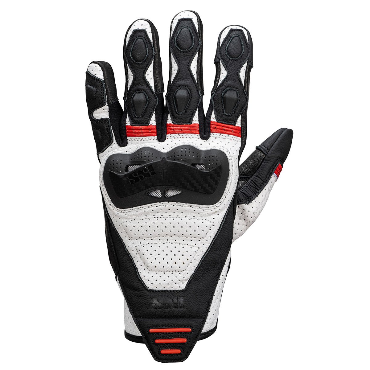 IXS Rapid 1.0 Motosiklet Eldiveni Siyah / Beyaz - 3XL