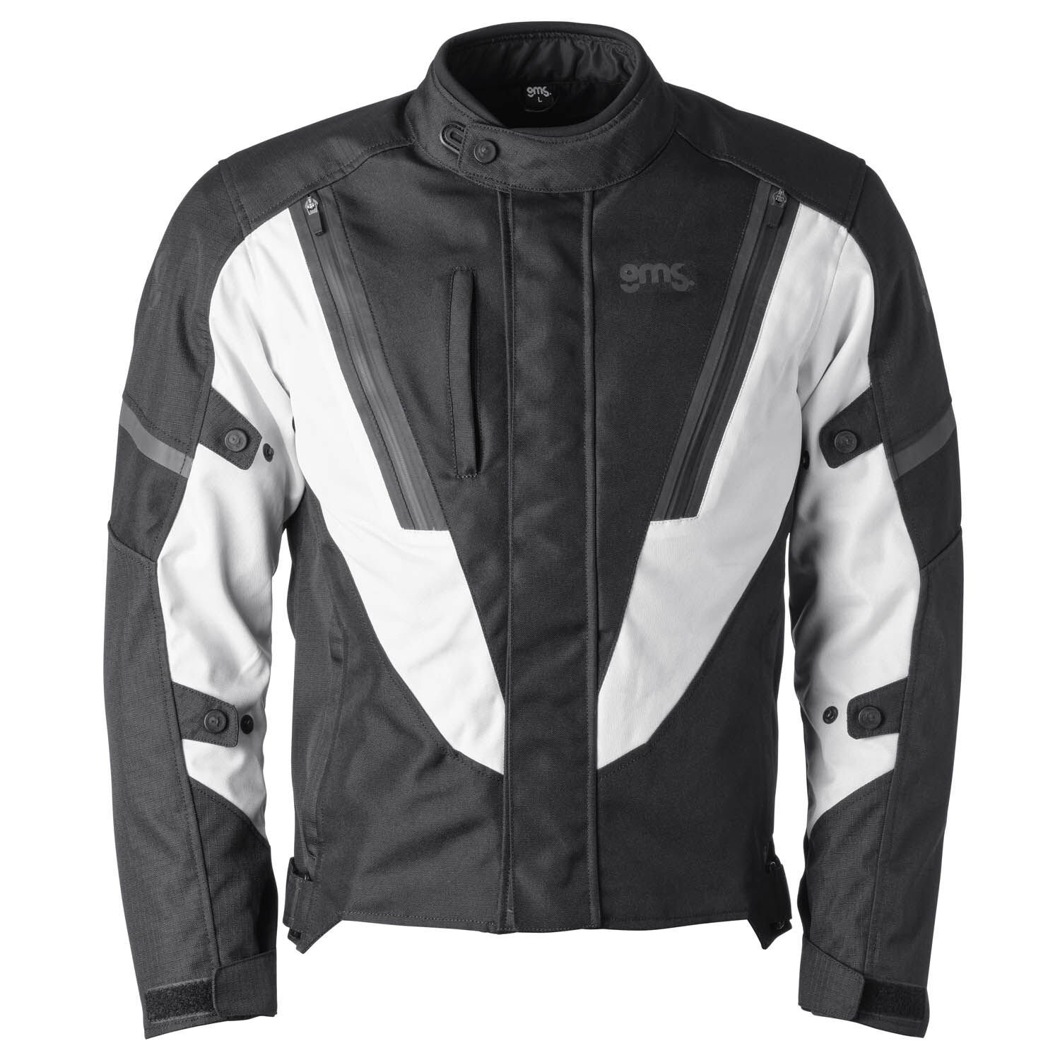 Gms Avon WP Su Geçirmez Motosiklet Montu Siyah / Beyaz - L