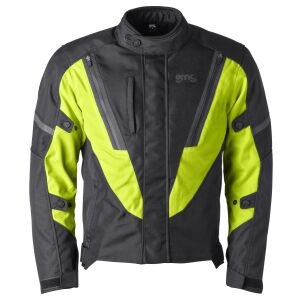 Gms Avon WP Su Geçirmez Motosiklet Montu Siyah / Sarı - 3XL