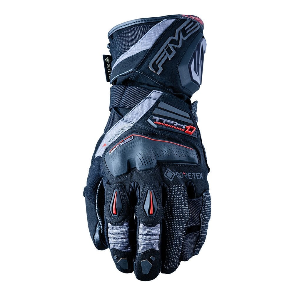 Five TFX1 GTX Su Geçirmez Motosiklet Eldiveni Siyah / Gri - 2XS / 06