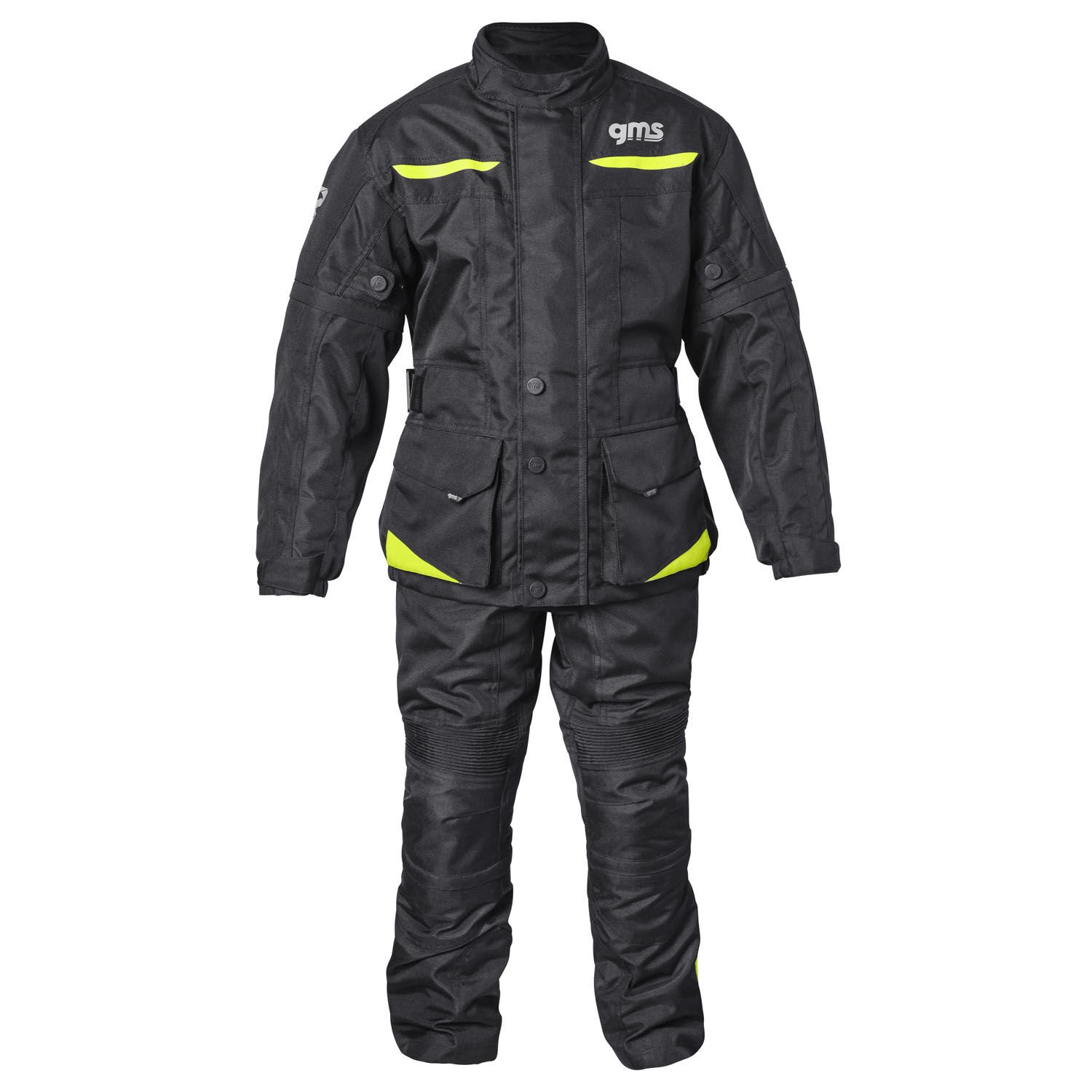 Gms Highway WP Su Geçirmez Çocuk Motosiklet Pantolonu Siyah / Sarı - 140