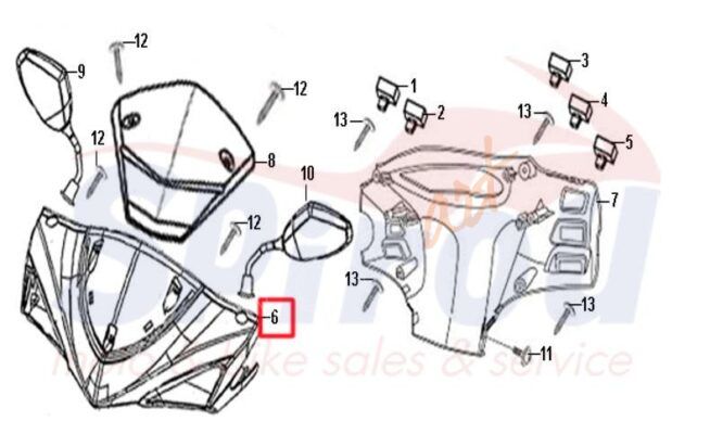 SYM  SYMPHONY SR 125 GİDON GRENAJI SİYAH
