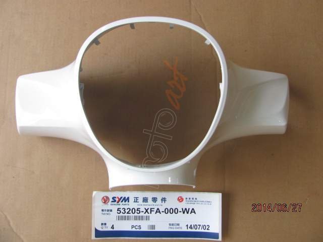 SYM FR.HANDLE COVER WH-006  (FIDDLE 3 200-125 )