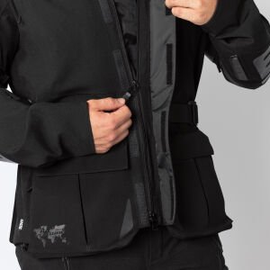 IXS Venture-STX 1.0 Su Geçirmez Motosiklet Montu Siyah - Kısa 4XL - Erkek