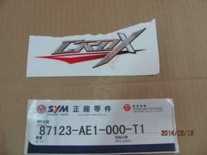 SYM ON GRENAJ SOL STICKER A (CROX 125 )