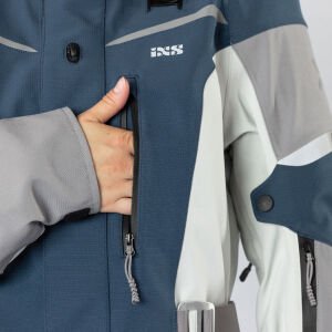 IXS Venture-STX 1.0 Su Geçirmez Motosiklet Montu Mavi - S - Kadın